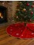 Yılbaşı Ağacı Ağaç Altı Örtüsü Lüks Kırmızı 2