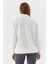 Yakası Fermuarlı Sweatshirt Ekru 5
