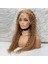Afro Dalga Front Lace Gerçek Tül Peruk / Sıcak Karamel / 70/75CM 4