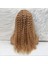 Afro Dalga Front Lace Gerçek Tül Peruk / Sıcak Karamel / 70/75CM 5