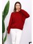 Bordo Bisiklet Yaka İki İplik Sweatshirt 3