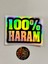 %100 Haram Sticker Araba Motosiklet Kask Laptop Cam Etiket Sticker Baskı 10X7,5CM 1