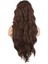 Uzun Su Dalgası Fiber Sentetik Peruk / Kahve Karamel 5