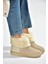V250014702 Bej Süet Tüylü Kadın Bot 3