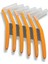 Arayüz Fırçası Diş Arası Arayüz Fırçası L Tipi Diş Ara Fırçası 6 Adet Turuncu 0,45 mm 3