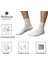 Bambu Kadın Çorap Beyaz Dikişsiz Yarım Konç 6'lı Paket 2