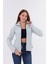 Kadın Slim Fit Tam Fermuarlı Polar Ceket 8