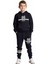 Erkek Çocuk Spor Giyim Sloganlı Örme Iki Parça Takım Kaliteli Şık Rahat Günlük 2