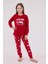 %100 Pamuklu Anne & Kız Çocuk Baskılı Kırmızı Ikili Pijama Takımı L1.RP.371.7.002 4
