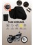 Siyah Arka Çanta Uyumlu Harley-Davidson Sportster Custom Xl 1200S Uyumlu Motor Branda Koruyucu Örtü 1