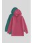 Oversize Kapüşonlu 2li Paket Yaban Gülü-Deniz Yeşili Kadın Tunik Sweatshirt - 97242 1