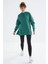 Oversize Kapüşonlu 2li Paket Yaban Gülü-Deniz Yeşili Kadın Tunik Sweatshirt - 97242 2