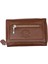 Saxa Kağıt Para ve Bol Kart Bölmeli Hakiki Deri Kadın Kartlık Cüzdan - Fındık 6