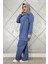 Kadın Düğme Detaylı Nervür Dikim Tesettür Takım 1