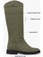 Kadın Valen Yağ Yeşili Süet Çizme 2