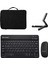 Apple iPad Pro 13 2025 Tablet Uyumlu Tablet Çanta+Türkçe Bluetooth Klavye+Mouse+Tablet Standı-Siyah AL8128 1