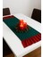 Fırfırlı Runner Kırmızı Yeşil Noel Yılbaşı 1