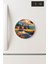 Desenli Temalı Yuvarlak Buzdolabı Magnet – 10X10 cm Köyüm 1