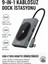 Taşınabilir Dock Istasyonu 9 In 1 HUB007 15W Kablosuz Şarj Özelliği, 2x USB 3.0 5gbps, Ethernet 10,100,1000MBPS, Hdmi, 3.5mm Aux, Sd/tf, Vga, Displayport/mini Dp, Type-C, MacBook Ile Uyumlu 1
