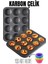 Bfs 12 Li Muffin Kalıbı Teflon Çelik 100 Muffin Kağıtlı 1