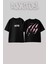 Black Pink 3 Tasarım Sırt Baskılı Pamuk Siyah Oversize T-Shirt 1