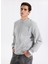 Bisiklet Yaka Gri Erkek Sweatshırt LVGMF5W312P7A Sweat Top Pullover 1