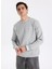 Bisiklet Yaka Gri Erkek Sweatshırt LVGMF5W312P7A Sweat Top Pullover 3
