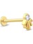 0,02 Karat Pırlanta Tektaşlı Tragus Piercing 2