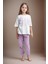 Kız Çocuk %100 Pamuklu Baskılı Kısa Kol Ikili Pijama Takımı US01.LL.01.P4.O009 2