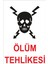 Ölüm Tehlikesi Uyarısı Levhası Tabelası 1