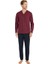 Erkek Bordo Pijama Takımı 9225 1