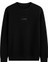 Erkek S-Shirt O Yaka Erkek Siyah Sweatshirt 1