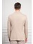 Erkek Bej Dokuma Dynamic Fit Rahat Kesim Torba Cep Mono Yaka Spor Ceket 5