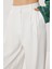 Cepli Dokuma Palazzo Pantolon LGK0007 Beyaz 5