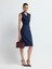 Kruvaze Kolsuz Elbise Lacivert 12444224001 4