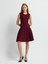 Kolsuz Triko Elbise Bordo 12445593000 1