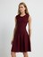 Kolsuz Triko Elbise Bordo 12445593000 6
