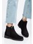 165-230 Siyah Süet Lastikli Günlük Kadın Bot 3