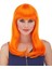Turuncu Renk Uzun Düz Parti Peruğu - Lisinya 1