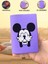 Tüm Ülke Pasaportlarına Uyumlu Mickey Karakter Mor Vinleks Pasaport Kılıfı Kabı 4