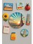 Modern ve Dekoratif Yuvarlak Buzdolabı Magneti Magnet Büyük Boy 10X10 cm - Sunshine Paris 1