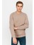 Erkek Camel Bisiklet Yaka Sweatshirt 2