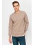 Erkek Camel Bisiklet Yaka Sweatshirt 4