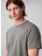 Bisiklet Yaka Gri Erkek T-Shirt LV04LB275GRMG_SS Supıma Chest Emb C 3