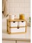 Doğal Bambu Çok Amaçlı 3 Gözlü Çekmeceli Organizer BR-6711 2