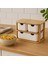 Doğal Bambu Çok Amaçlı 3 Gözlü Çekmeceli Organizer BR-6711 3