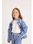 Finn Çiçekli - Çizgili Mini Ceket 4
