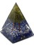 Peridot Zebercet - Lapis Lazuli Taşından Orgonit Piramit 1