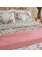 Home Madison %100 Pamuk Çift Kişilik Nevresim Pike Takımı Pembe 2