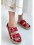 Ices Kırmızı Nubuk Terlik 3